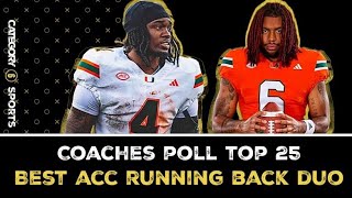 Coaches Preseason Poll amp Best ACC Runningback Duo [upl. by Zrike]