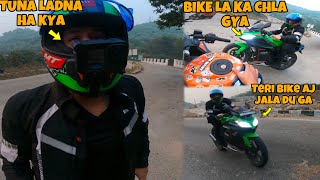 Face to face with aalyan  Bike la gya mari aalyanvlogs1299 Preparation for Ladakh Ride [upl. by Anirtruc]