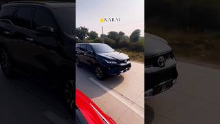 Fortuner😈Legender🤙 Rutba👑 in All Black🖤without Number Plate😱 trendingshorts fortuner 4wd driving [upl. by Ylsew]