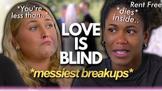 Love is Blind MESSIEST BREAKUPS who got MARRIED and who didnt 😬 [upl. by Whitten]