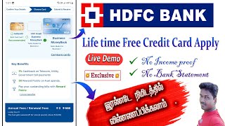 How to Apply HDFC Bank Credit Card in Online full details in TamilTech and Technics [upl. by Rillis]