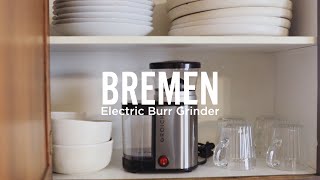 GROSCHE  Bremen Burr Electric Coffee Grinder with Adjustable Settings [upl. by Sacram]