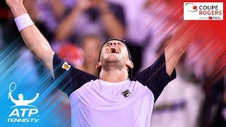 Diego Schwartzman best shots amp match point in Dominic Thiem win  Coupe Rogers Montreal 2017 [upl. by Airal]