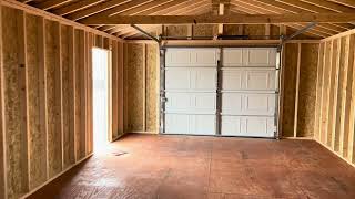 Wayco Structures garage with entry door Sheds Decks Barns Garages Carports amp Gazebos [upl. by Forsta922]