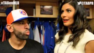 Brhitney Decamps de TAB Deportes habla con Jose Bautista [upl. by Nortna964]