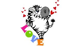 Happy Zebra  Line sticker creations by Shirey Jang [upl. by Hillegass]