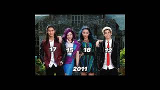 Descendants cast through the years fyp disney descendants shorts [upl. by Maretz858]