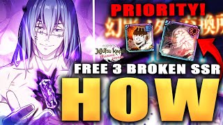 HOW TO GET FREE 3 BROKEN SSRS WHO TO PICK amp WHY FORMIDABLE FOE Jujutsu Kaisen Phantom Pardae [upl. by Flann]