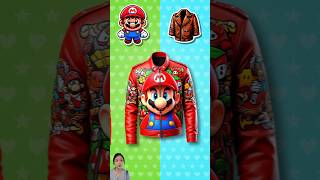 ❤️ Super Mario Leather Jacket 😍 jacket supermario mario luigi bowser cartoon [upl. by Maura]