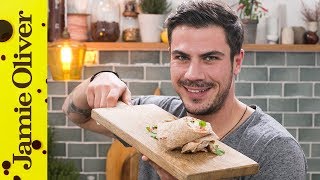 Healthy Greek Chicken Wrap  Akis Petretzikis [upl. by Hallagan]