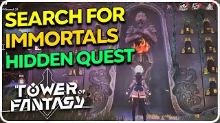 Search for Immortals  Secret Grotto Statue Tower of Fantasy [upl. by Cirre]