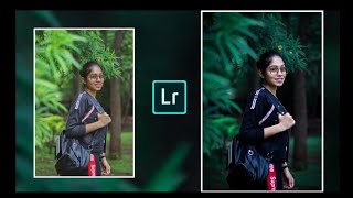 How to Edit MOODY GREEN  Lightroom Mobile Tutorial [upl. by Auqenahs315]