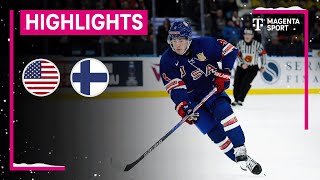 USA  Finnland  IIHF U20 EishockeyWM  MAGENTA SPORT [upl. by Dulce860]