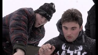 Adirondack Splake Fishing Blizzard Conditions [upl. by Albin]