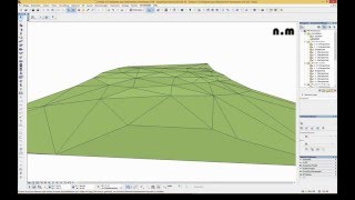 Archicad Tutorial 3DGeländemodel aus 2DHöhenlinien erzeugen [upl. by Gosselin714]