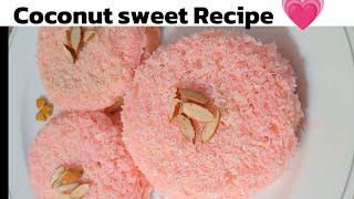 how to make coconut sweet recipe sweet dish RozinaKhanofficial [upl. by Anaigroeg694]