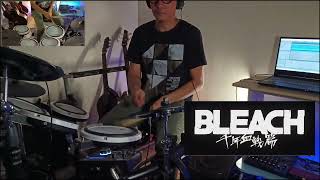 Bleach OST Season 17 言葉にせずとも Without any words  SIX LOUNGE  Drum Cover [upl. by Eisenhart509]