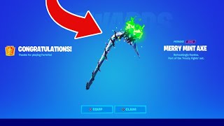 How To Get MINTY PICKAXE FREE in Fortnite Chapter 5 Free Merry Mint Axe Code Chapter 5 [upl. by Ordnassela331]