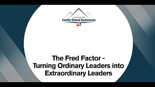 The Fred Factor–Turning Ordinary Leaders into Extraordinary Leaders [upl. by Arbua]