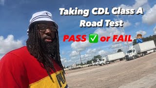 Come With Me To Take The CDL Class A Road Test HOW TO PASS 2024 [upl. by Ahusoj]