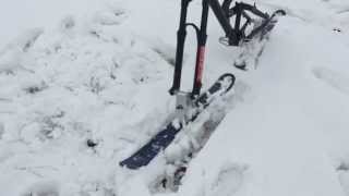 DIY Full Suspension Skibike [upl. by Melburn577]