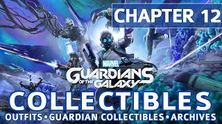 Guardians of the Galaxy  Chapter 12 All Collectible Locations Outfits Archives Guardian Items [upl. by Aikkin167]