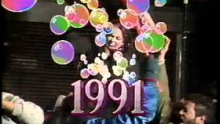 New Years Eve at Times Square  1990 to 1991  from CBS [upl. by Oetam805]