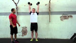 Dumbbell Push Press Demonstration [upl. by Tommie]