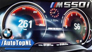 BMW M550i xDrive ACCELERATION amp TOP SPEED 0260kmh by AutoTopNL [upl. by Annovahs730]