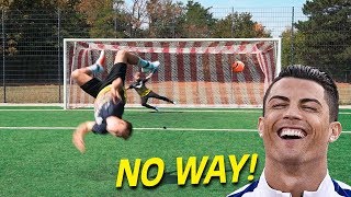 CRAZY FOOTBALL CHALLENGES vs Subscriber [upl. by Caressa316]