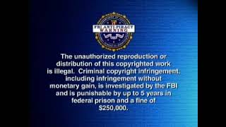 FBI Anti Piracy Warning Screen FOX [upl. by Euhc656]