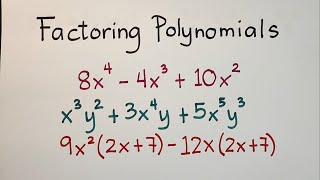 Factoring Polynomials  Common Monomial Factoring Grade 8 [upl. by Aicenav]