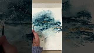 Abstract Watercolor Seascape [upl. by Esina]