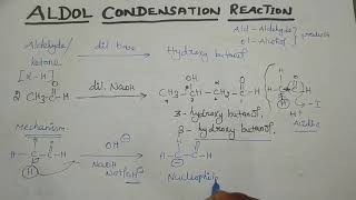 aldol condensation reaction with mechanismtamilSANTHOSHCHEMISTRY [upl. by Odrareg207]