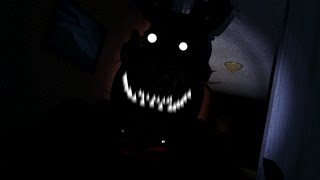 Nightmare Shadow Bonnie jumpscare FNAF4 [upl. by Kerad]