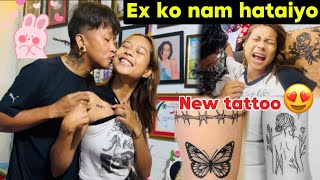 TATTOO HANDA BUDA KO REACTION😱 KK TATTOO BANAYE TW🤩bebovlog🥀🌎❤️ [upl. by Varien13]