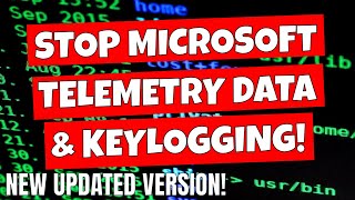 STOP Microsoft Windows 10 11 Outbound Telemetry DATA amp Key Logging [upl. by Alim624]