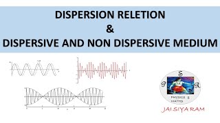 dispersion relation amp dispersive and non dispersive medium bsc quantummechanics jaisiyaram [upl. by Anegal]