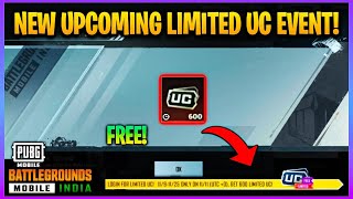 New Limited Uc In BgmiPubgM  Login For Free 600 Uc Upcoming Event Explain [upl. by Malilliw658]