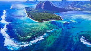 Vol en hydravion sur l’île Maurice cascade sous marine [upl. by Aneelahs]