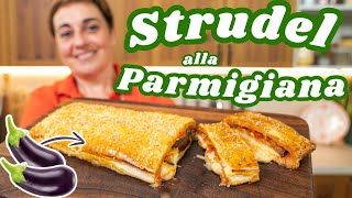 STRUDEL SALATO ALLA PARMIGIANA 🍆 🧀 Ricetta Facile  Fatto in Casa da Benedetta [upl. by Wakefield]