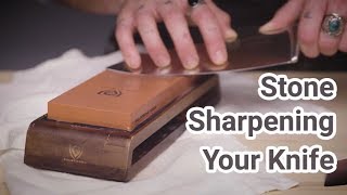 How to Stone Sharpen Your Knife With a Whetstone  Dalstrong © [upl. by Veron483]