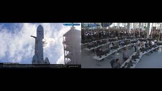 Falcon Heavy Flight and Reactions at SpaceX [upl. by Hollander]