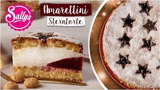 Sternentorte weihnachtlich mit Amarettini  Xmas Rezept  Sallys Welt [upl. by Enra950]