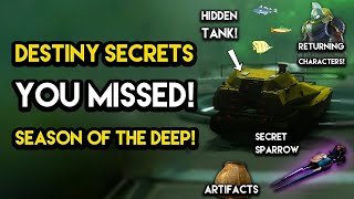 Destiny 2  NEW SECRETS YOU MISSED Red War Mystery Sparrow Hidden Characters and MORE [upl. by Ahmed]