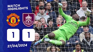 🔴Manchester United vs Burnley 11 HIGHLIGHTS GOAL Antony  Late Penalty Burnley [upl. by Ardnassak]