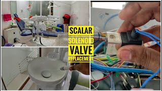 Dental Chair Inbuilt scaler solenoid valve replacement and Water Connection explanation dental [upl. by Urbai]