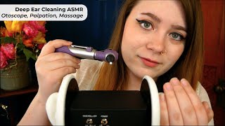 Deeply Cleaning Your Ears Inside amp Out Ear Palpation Otoscope Massage 💤 ASMR Soft Spoken RP [upl. by Orat]