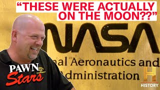 Pawn Stars Top 4 MINDBLOWING Items from NASA [upl. by Hcire]