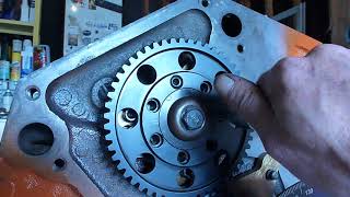 Install of a Milodon 13600 gear drive for the small block mopar LA engine [upl. by Lenore]